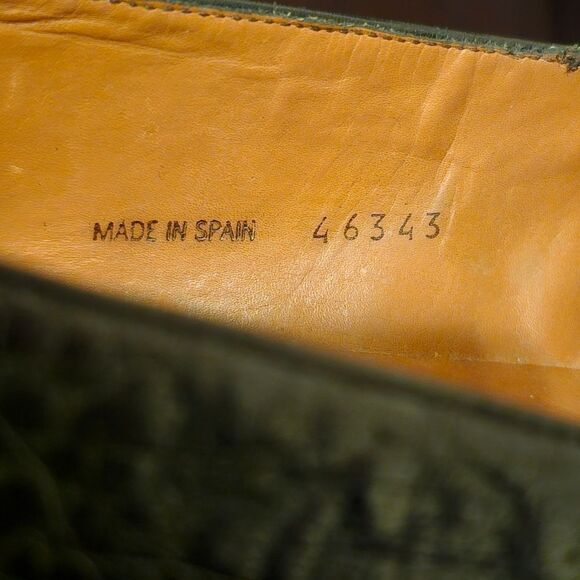 FOSTER RAINEY Men's Black Genuine Ostrich Tassel Loafers - Size 13 - Picture 6 of 9